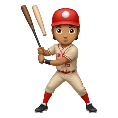 baseball player practicing sticker