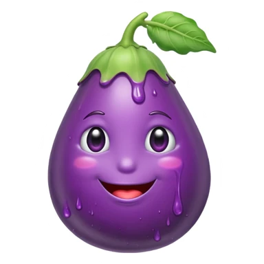 more drippy eggplant  sticker