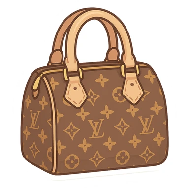 Luxury LV handbag sticker