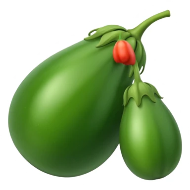 green brinjal sticker
