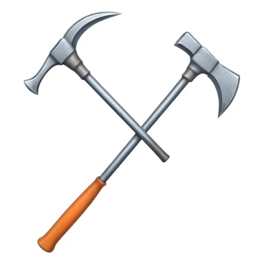 a double-ended pickaxe with identical sharp tips for mining ore sticker