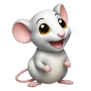 A mouse that smiles a lot sticker