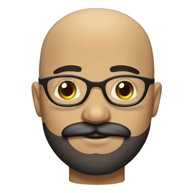 Extra gay pride bald Mexican boy with big handlebar mustache sticker