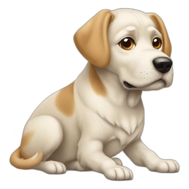 Chien visant un chien sticker