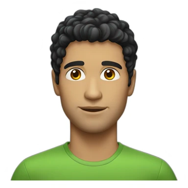 brazilian-white-guy-black-hair sticker