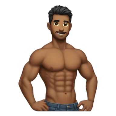 six-pack-abs sticker
