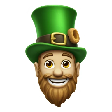 Buckeye nut and Irish leprechaun  sticker