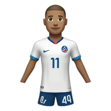 Mbappé maillot om sticker