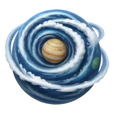 Cinematic Realistic planet in space sticker