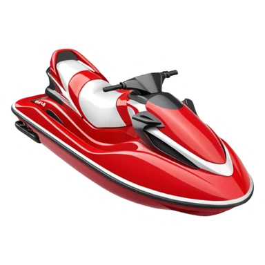 red and white jet ski sticker