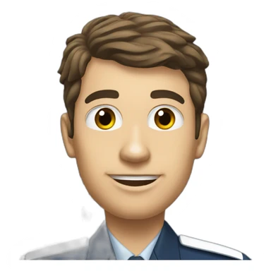 Airforce pilot with jet in background sticker