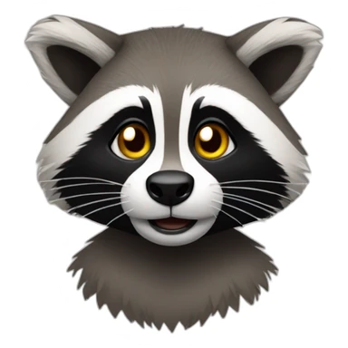 using iphone racoon sticker