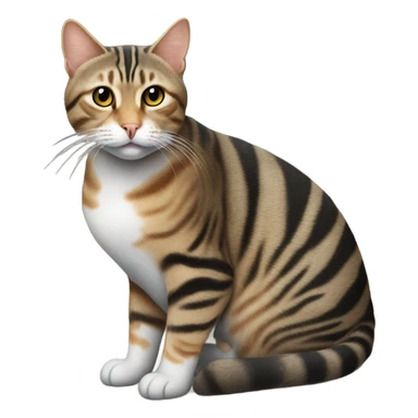 Tabby cat in saint augustine florida sticker