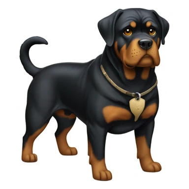 2 rottweilers on farm sticker