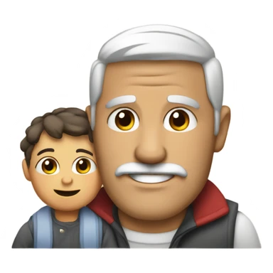 Papa con bebe en brazos sticker