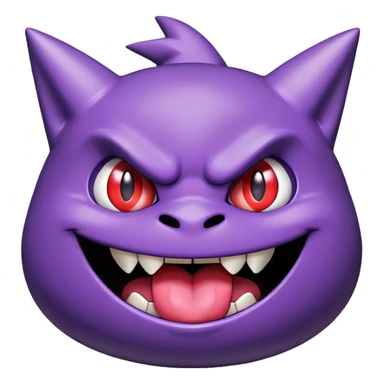 gengar with it’s tongue wagging sticker