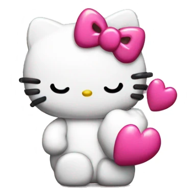 Hello kitty blowing kisses sticker