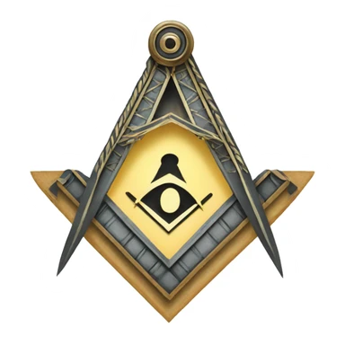 Masonic Square and Compass sticker