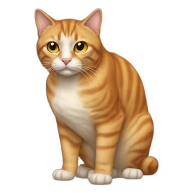 cat shitting sticker