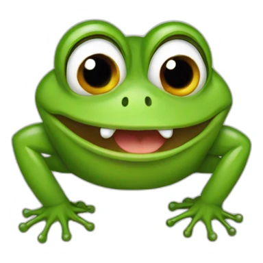 Frog bites trump sticker