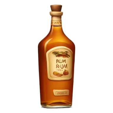 Rum bottle sticker