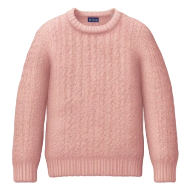 Knit sweater with dior design sticker