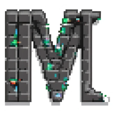 letter M sticker