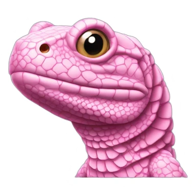 pink tegu lizard sticker