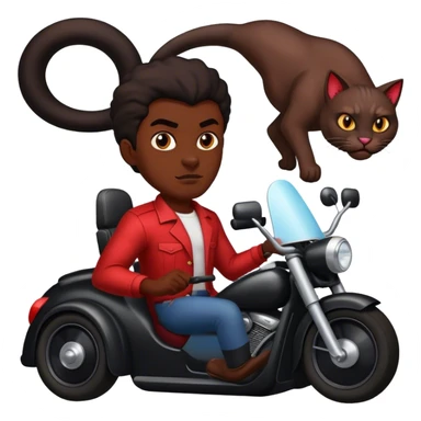 Black man driving a hell cat  sticker