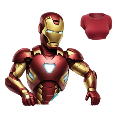 ironman ironing clothes sticker