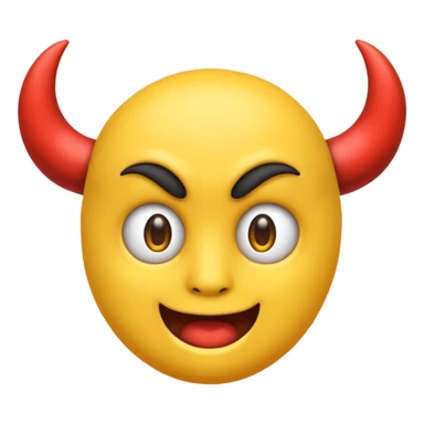 😈 this emoji but yellow and no horns sticker
