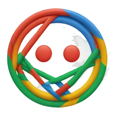 Olimpic circle sticker