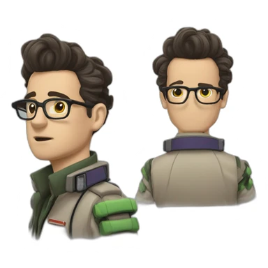 Egon Spangler ghostbusters young sticker