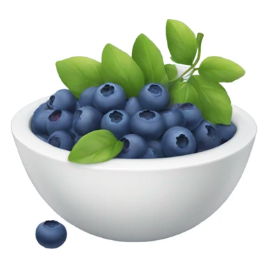 Bowl with blueberries sticker