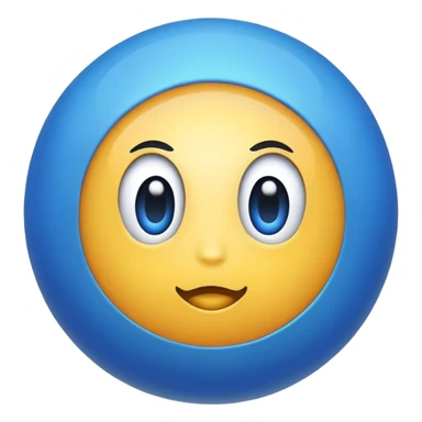 ball blue dark sticker