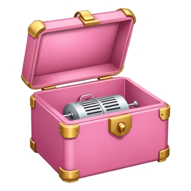 pink music box sticker