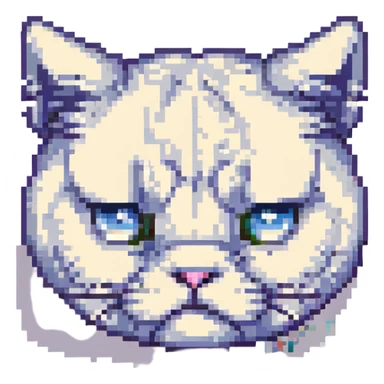 pouting face, extra cute sticker