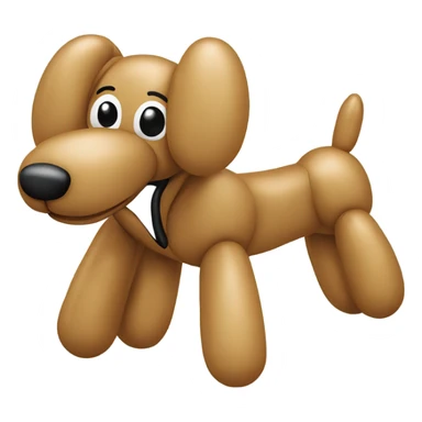 Simple classic balloon dog sticker