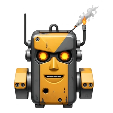 burnt-out electricaltransformer sticker