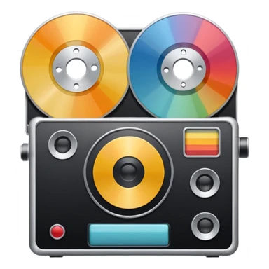 mac os icon physical film 60s recording colors sticker