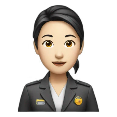 agent abby asian smart sticker