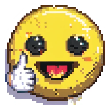 smiley face giving the middle finger sticker