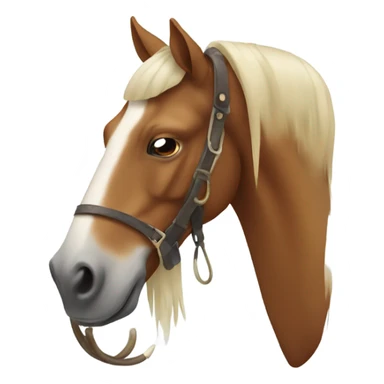 Horse with walrus tusks sticker