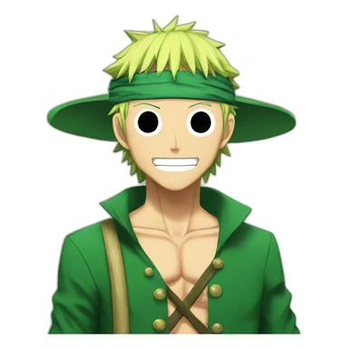Zoro one piece anime sticker