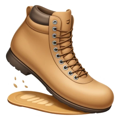 a full human leg with a sneakered foot pressing down on the ground. The shoe sole touches the floor, and directly beneath it a fresh shoe print is clearly visible. Rounded, glossy, smooth, soft shadows, white background.





 sticker