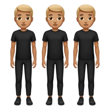 japanese black shirt and pant sticker