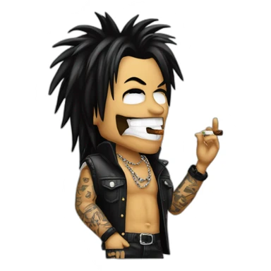Nikki sixx smoking sticker