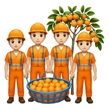 orange workers sticker