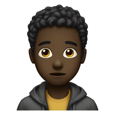 Sad black boy sticker