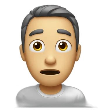 stressed person sticker